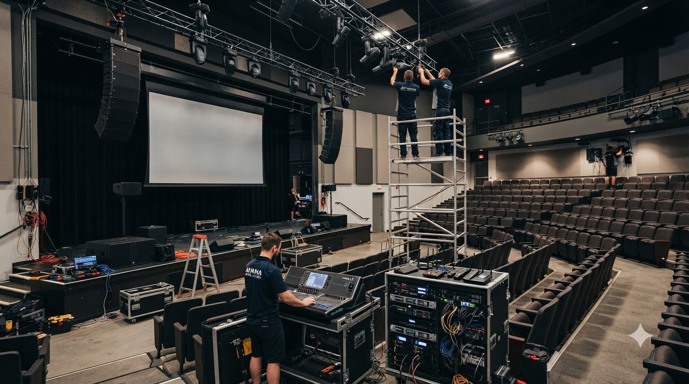 auditorium av system installation cost