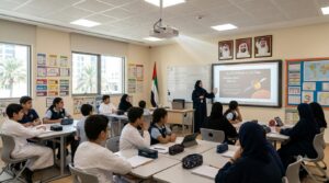 projector in UAE classroom